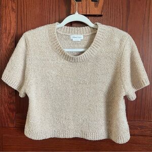 Lovers + Friends Cream Crop Top